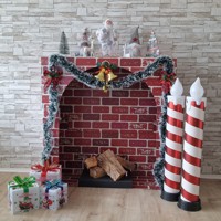 Großer Kamin Dekobeispiel